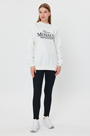ALEXANDERGARDI İÇİ POLARLI BASKI DETAYLI SWEATSHIRT(E24-00174)