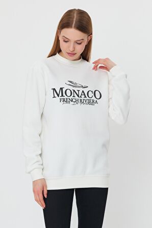 ALEXANDERGARDI İÇİ POLARLI BASKI DETAYLI SWEATSHIRT(E24-00174)