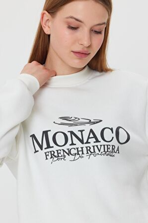 ALEXANDERGARDI İÇİ POLARLI BASKI DETAYLI SWEATSHIRT(E24-00174)