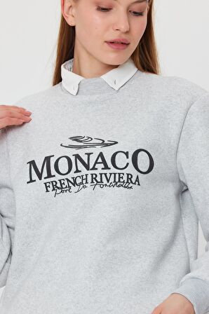 ALEXANDERGARDI İÇİ POLARLI BASKI DETAYLI SWEATSHIRT(E24-00174)