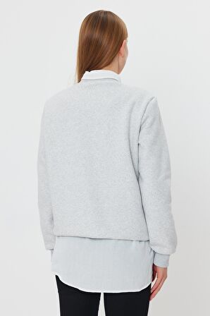 ALEXANDERGARDI İÇİ POLARLI BASKI DETAYLI SWEATSHIRT(E24-00174)