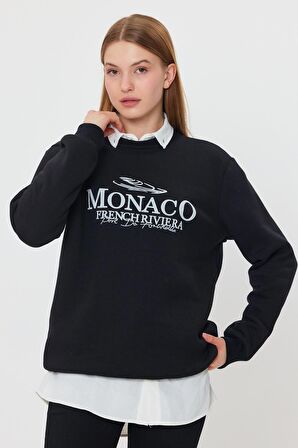 ALEXANDERGARDI İÇİ POLARLI BASKI DETAYLI SWEATSHIRT(E24-00174)