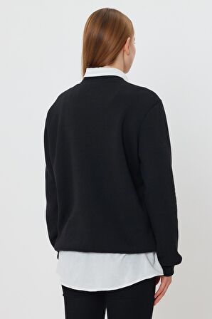 ALEXANDERGARDI İÇİ POLARLI BASKI DETAYLI SWEATSHIRT(E24-00174)