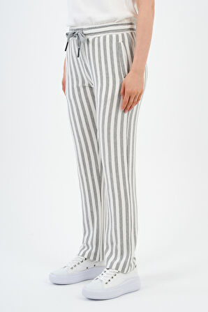 ALEXANDERGARDI ÇİZGİLİ BELİ BAĞCIKLI EŞOFMAN (E24-00253-WN)