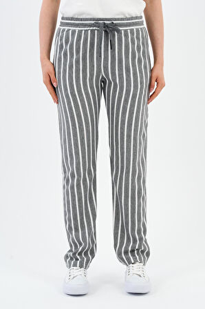 ALEXANDERGARDI ÇİZGİLİ BELİ BAĞCIKLI EŞOFMAN (E24-00253-WN)