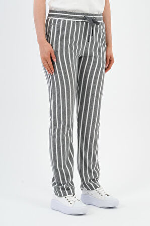 ALEXANDERGARDI ÇİZGİLİ BELİ BAĞCIKLI EŞOFMAN (E24-00253-WN)