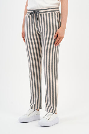 ALEXANDERGARDI ÇİZGİLİ BELİ BAĞCIKLI EŞOFMAN (E24-00253-WN)