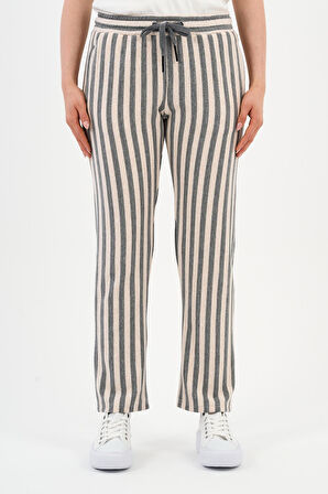 ALEXANDERGARDI ÇİZGİLİ BELİ BAĞCIKLI EŞOFMAN (E24-00253-WN)