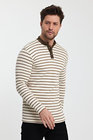 ALEXANDERGARDI DÜĞMELİ ERKEK SWEATSHİRT (E24-72803-ERK)
