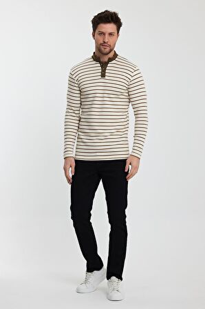ALEXANDERGARDI DÜĞMELİ ERKEK SWEATSHİRT (E24-72803-ERK)