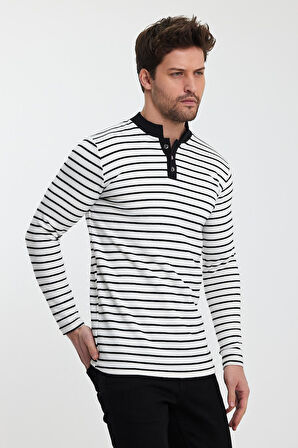 ALEXANDERGARDI DÜĞMELİ ERKEK SWEATSHİRT (E24-72803-ERK)