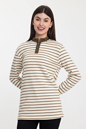 ALEXANDERGARDI DÜĞMELİ  SWEATSHİRT (E24-72803-KDN)