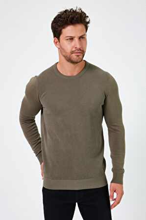 ALEXANDERGARDI BİSİKLET YAKA REGULAR FİT KAZAK (E24-EZE-03)