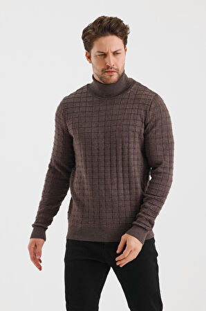 ALEXANDERGARDI BALIKÇI YAKA DÜZ RENK KARELİ REGULAR FİT TRİKO KAZAK (E24-EZE-23)