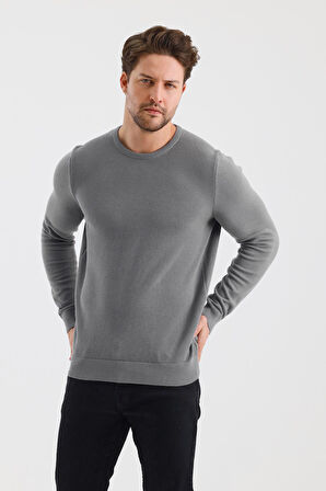 ALEXANDERGARDI BİSİKLET YAKA REGULAR FİT KAZAK (E24-EZE-41)