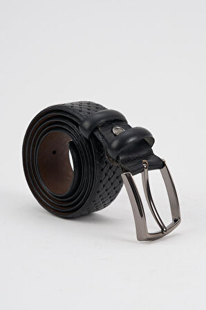 Erkek Doku Detaylı Hakiki Deri Kemer(E24-KEMER-02)