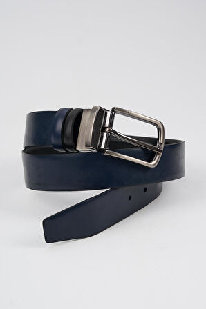 Erkek Doku Detaylı Hakiki Deri Kemer (E24-KEMER-04)