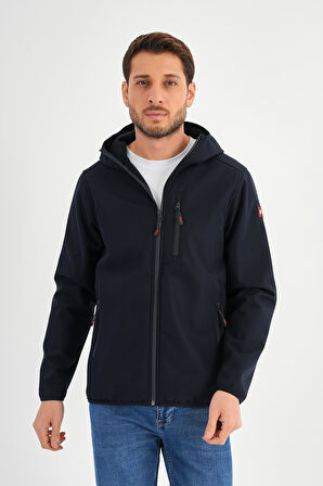 ALEXANDERGARDI FERMUARLI İÇİ POLARLI SU İTİCİ SOFTSHELL KUMAŞ KAPÜŞONLU MONT (E24-MNT-01)