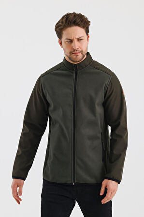 ALEXANDERGARDI DİK YAKA FERMUARLI ASTARSIZ İÇİ POLAR SU İTİCİ SOFTSHELL KUMAŞ MONT (E24-MNT-02)