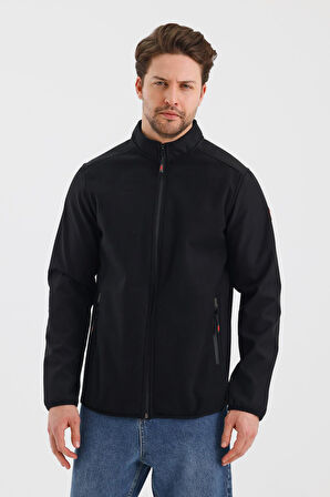 ALEXANDERGARDI DİK YAKA FERMUARLI ASTARSIZ İÇİ POLAR SU İTİCİ SOFTSHELL KUMAŞ MONT (E24-MNT-02)