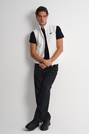 ALEXANDERGARDI Dik Yaka Fermuarlı Yandan Cepli Kolsuz Yelek