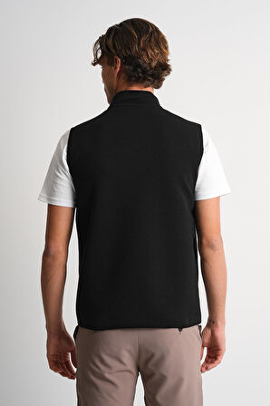 ALEXANDERGARDI Dik Yaka Fermuarlı Yandan Cepli Kolsuz Yelek