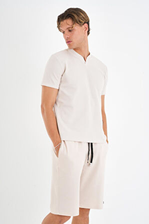 ALEXANDERGARDI Cepli Bağlamalı Tişört-Şort Takım