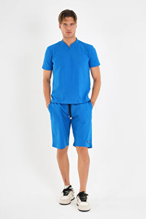 ALEXANDERGARDI Cepli Bağlamalı Tişört-Şort Takım