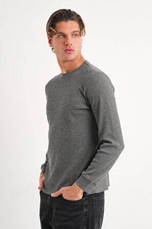 ALEXANDERGARDI Uzun Kollu Bisiklet Yaka Basic Sweatshirt