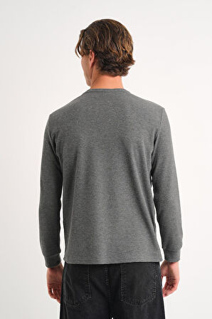 ALEXANDERGARDI Uzun Kollu Bisiklet Yaka Basic Sweatshirt