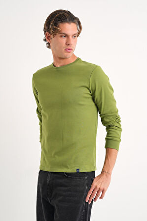 ALEXANDERGARDI Uzun Kollu Bisiklet Yaka Basic Sweatshirt