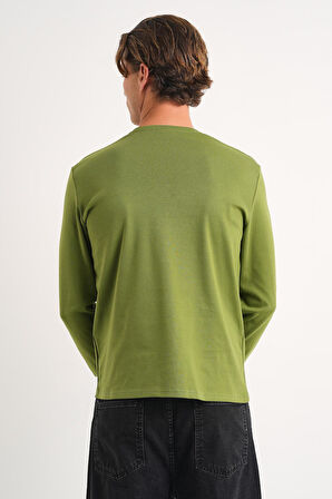 ALEXANDERGARDI Uzun Kollu Bisiklet Yaka Basic Sweatshirt