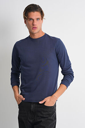 ALEXANDERGARDI Uzun Kollu Bisiklet Yaka Basic Sweatshirt