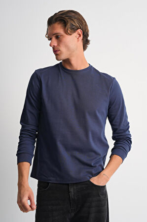 ALEXANDERGARDI Uzun Kollu Bisiklet Yaka Basic Sweatshirt
