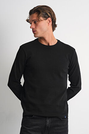 ALEXANDERGARDI Uzun Kollu Bisiklet Yaka Basic Sweatshirt