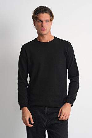 ALEXANDERGARDI Uzun Kollu Bisiklet Yaka Basic Sweatshirt