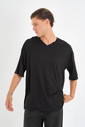 ALEXANDERGARDI V Yaka Oversize T-shirt