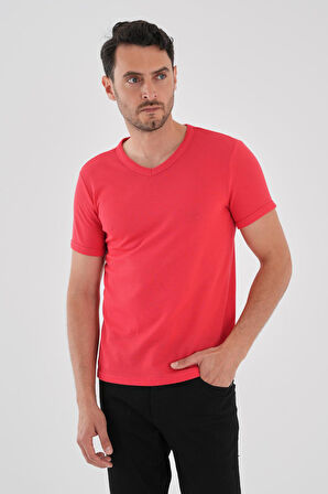 ALEXANDERGARDI V Yaka Kısa Kollu Erkek T-shirt