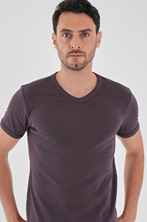 ALEXANDERGARDI V Yaka Kısa Kollu Erkek T-shirt