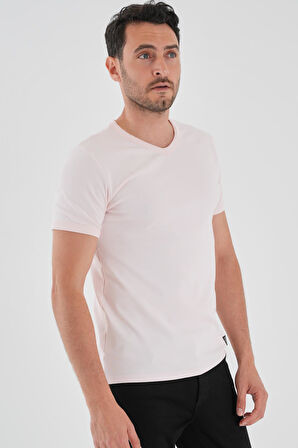 ALEXANDERGARDI V Yaka Kısa Kollu Erkek T-shirt
