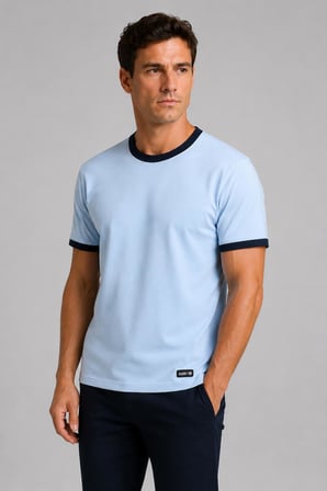 Yaka Detaylı T-shirt