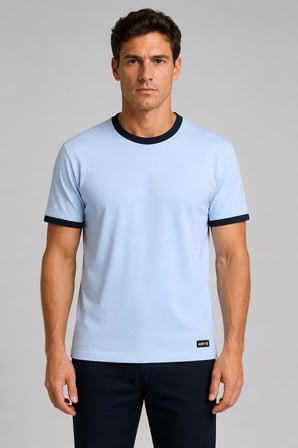 Yaka Detaylı T-shirt