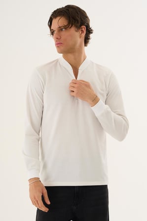 Hakim Yaka Yarım Fermuarlı Erkek Sweatshirt