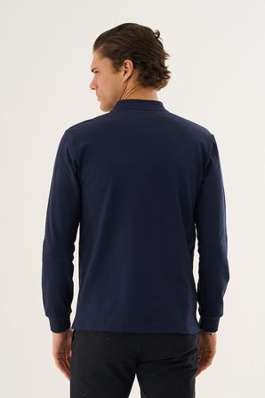 Hakim Yaka Yarım Fermuarlı Erkek Sweatshirt