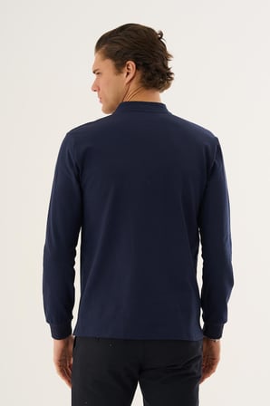 Hakim Yaka Yarım Fermuarlı Erkek Sweatshirt