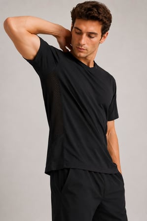 Nefes Alan File Detaylı Spor T-shirt