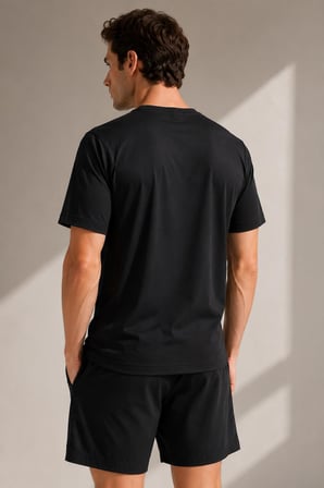 Nefes Alan File Detaylı Spor T-shirt