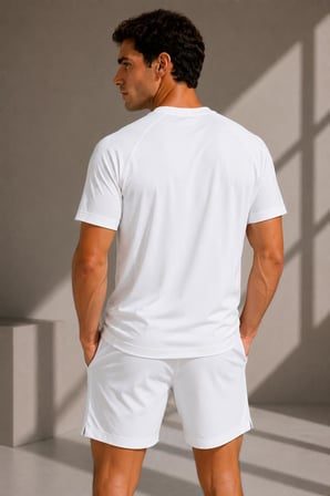 Nefes Alan File Detaylı Spor T-shirt