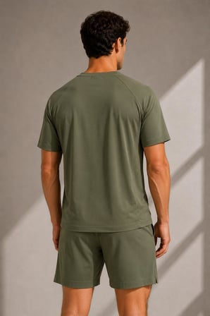 Nefes Alan File Detaylı Spor T-shirt