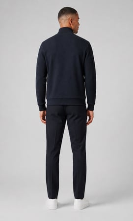 Cep Detaylı Fermuarlı Dik Yaka Sweatshirt